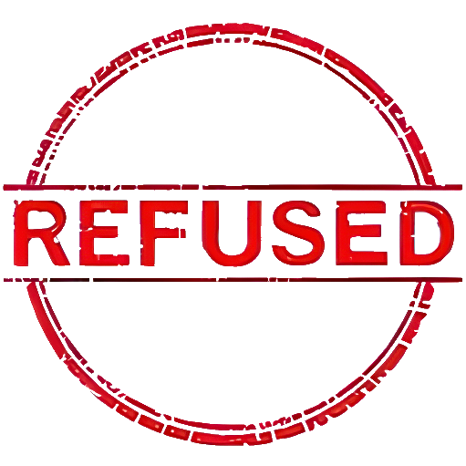 Refused stamp icon
